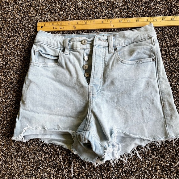 Light Blue Denim Women's Shorts - Picture 1 of 6